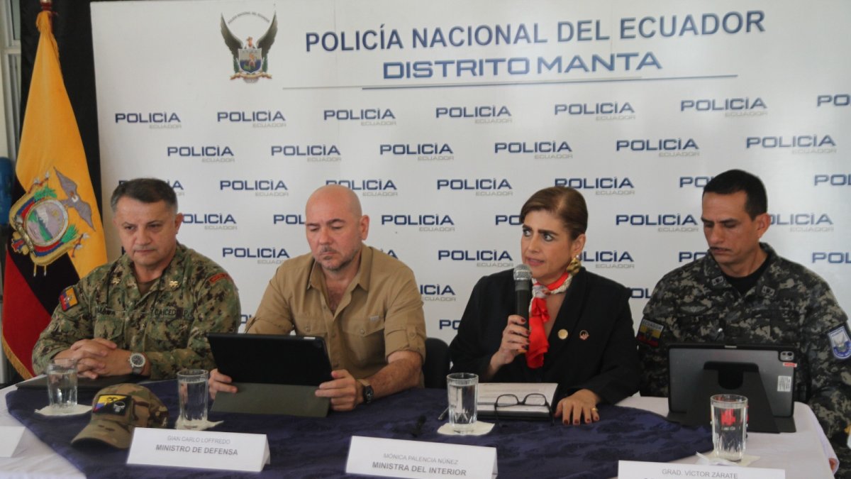 Caso. Rueda de prensa sobre los resultados de los operativos del Bloque de Seguridad.
