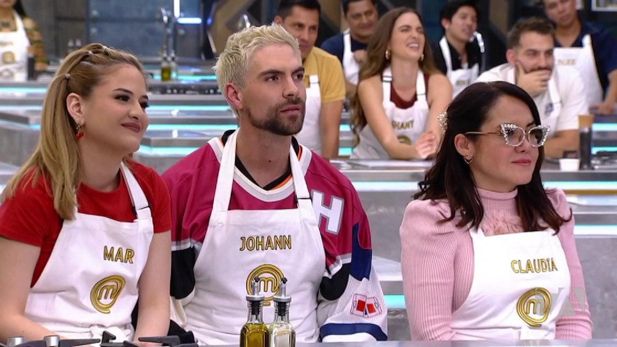 Mar Rendón, Johann Vera y Claudia Camposano, en el primer episodio de MasterChef Celebrity Ecuador 2.