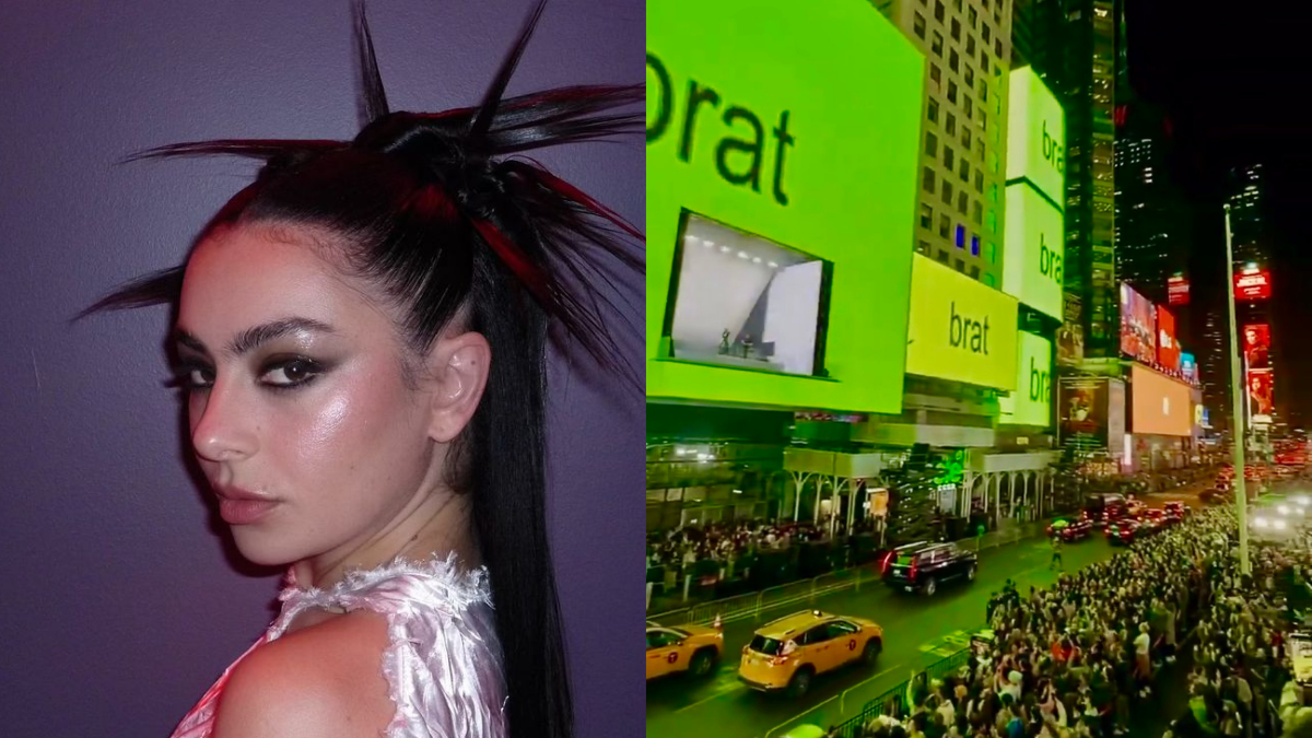 La gran manzana se tiñó de el representativo color verde de 'Brat'.