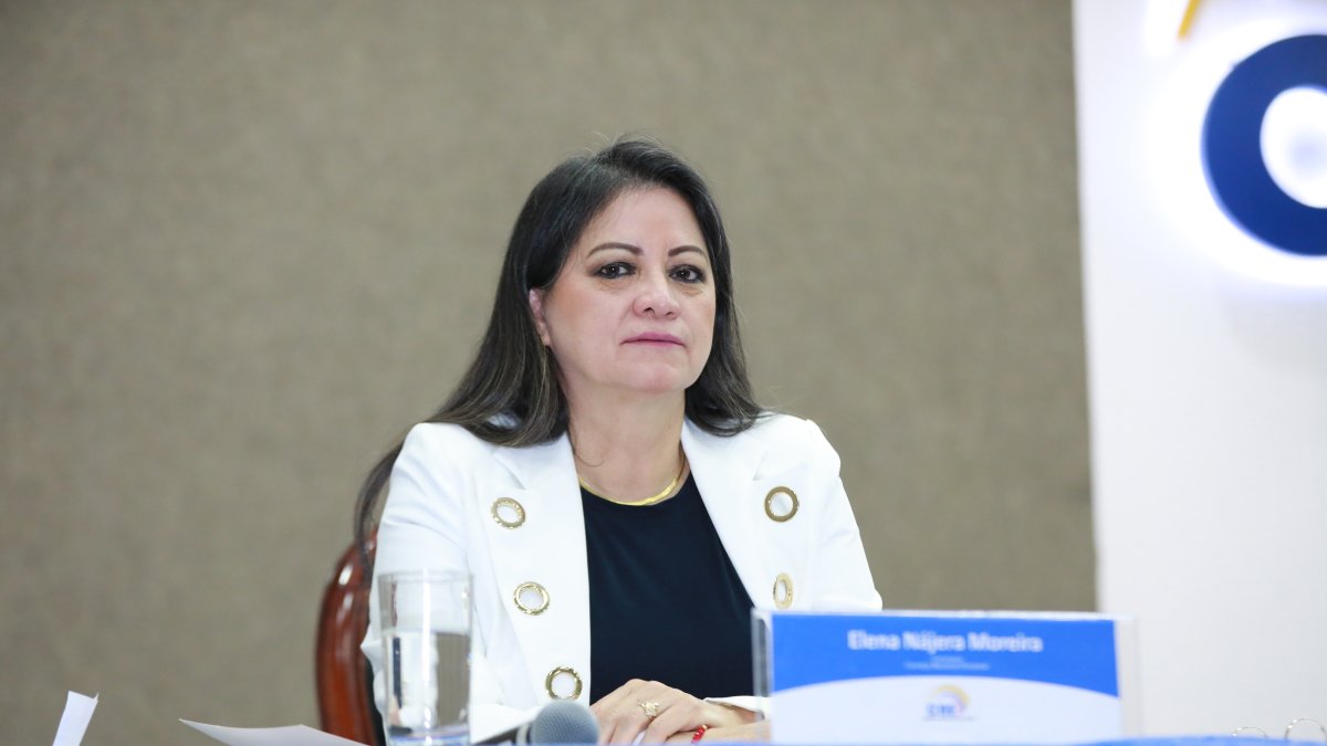 Ponunciamiento. Elena Nájera, integrante del Pleno del Consejo Nacional Electoral (CNE) cuestionó las órdenes de seguridad implementadas este 20 de noviembre.