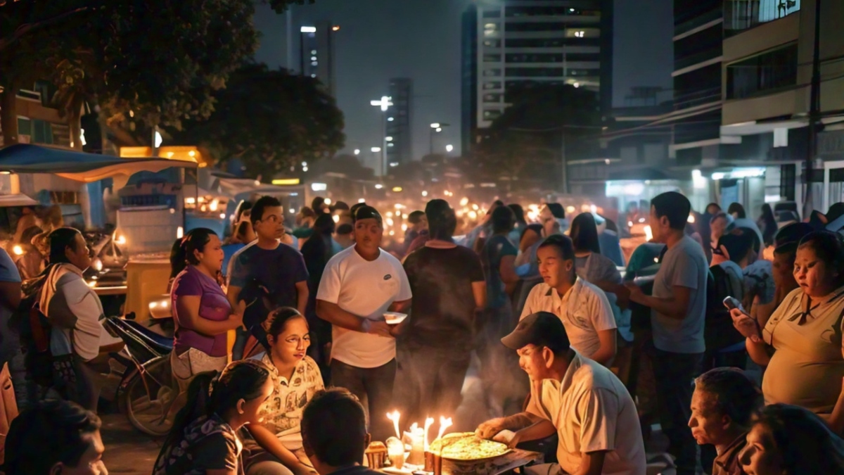 Referencial. Los guayaquileños han tenido que adaptarse a los apagones diarios.