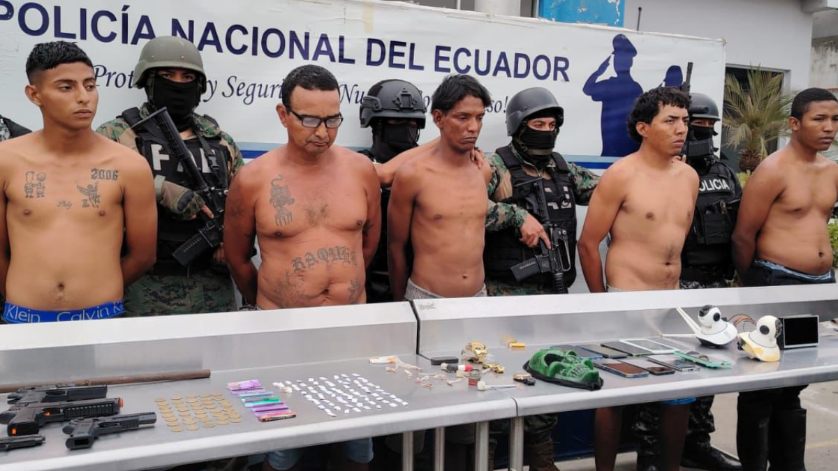 Cinco sujetos fueron aprehendidos en operativo del Bloque de Seguridad.