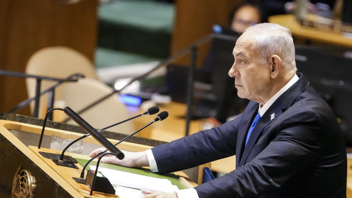 El primer ministro israelí, Benjamín Netanyahu, en una de sus recientes apariciones públicas,