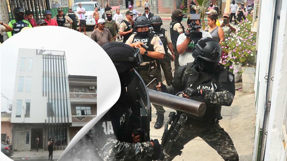 La Policía ingresó a la vivienda de cuatro pisos, tras investigaciones