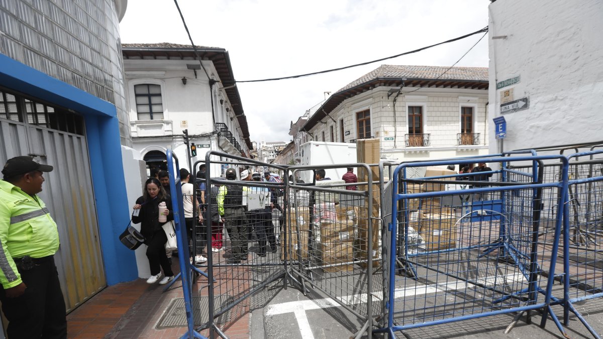 Así lucen los alrededores del Centro Histórico en Quito.