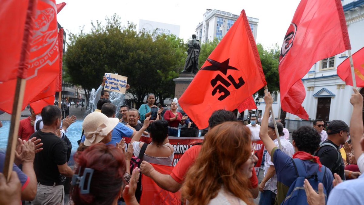 La marcha en protesta del Gobierno se desarrolló de forma aparentemente tranquila.