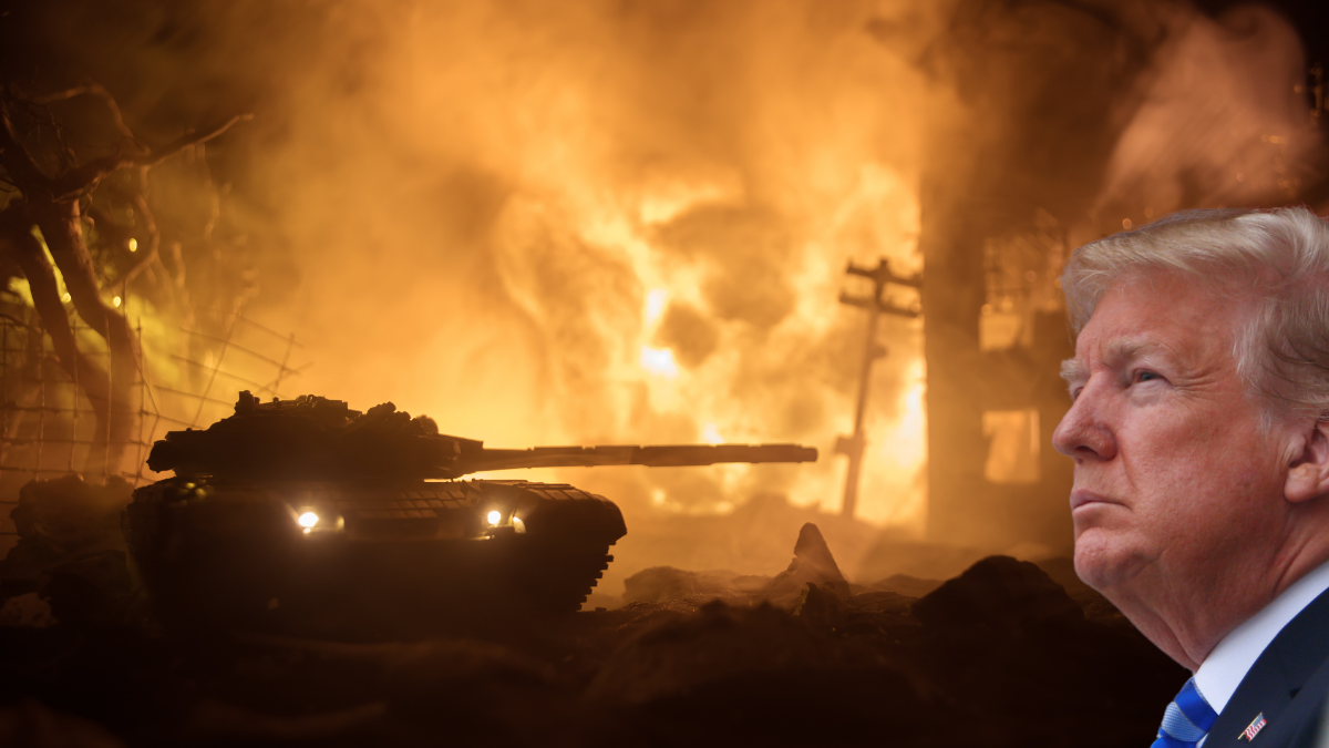 Un video en el que Donald Trump afirma que el mundo nunca ha estado tan cerca de una Tercera Guerra Mundial es de 2023.