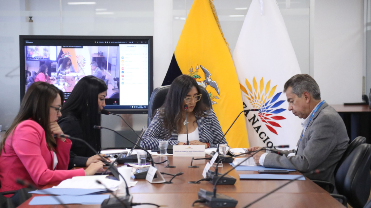 La comisión ocasional para el tratamiento de la reforma parcial a la Constitución, presidida por Gissela Garzón, sesionó.