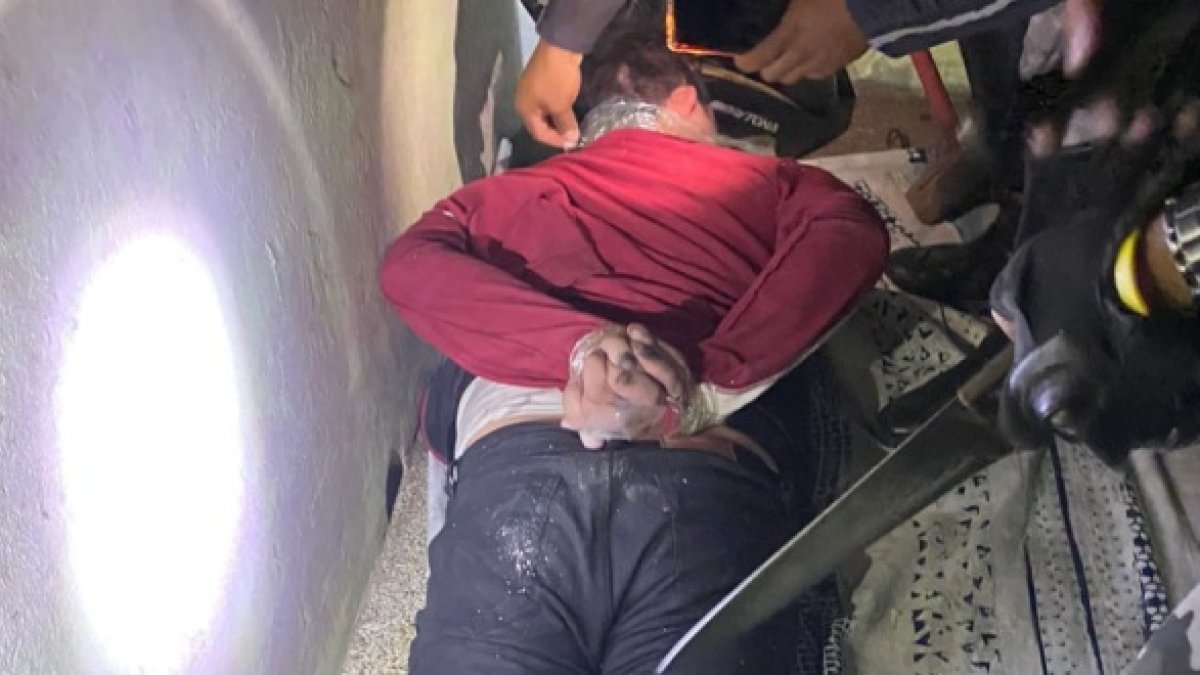 El taxista estaba atado, encerrado en una cisterna