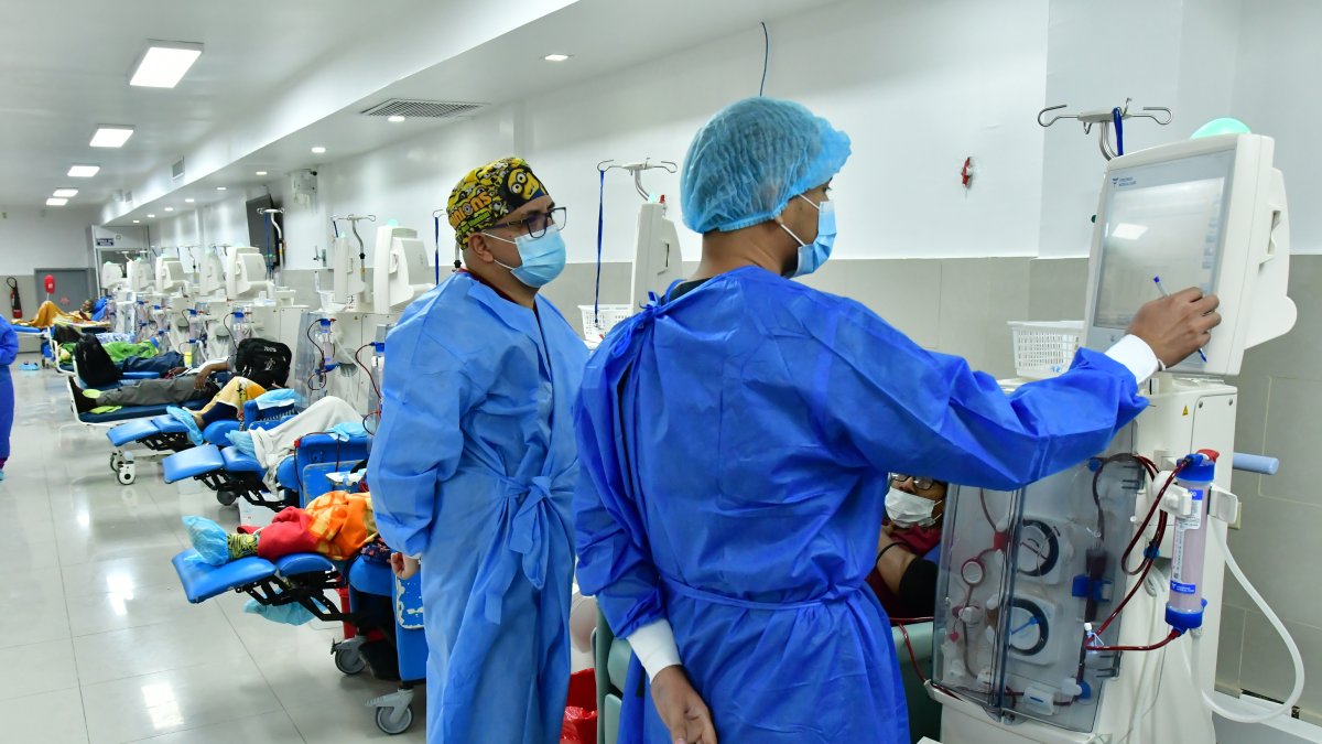 Una sala de diálisis que visitó un equipo de Diario EXPRESO.