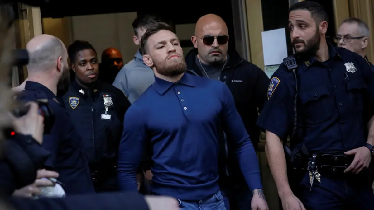 Conor Macgregor acudió al juzgado en Dublín, tras la acusación de violación