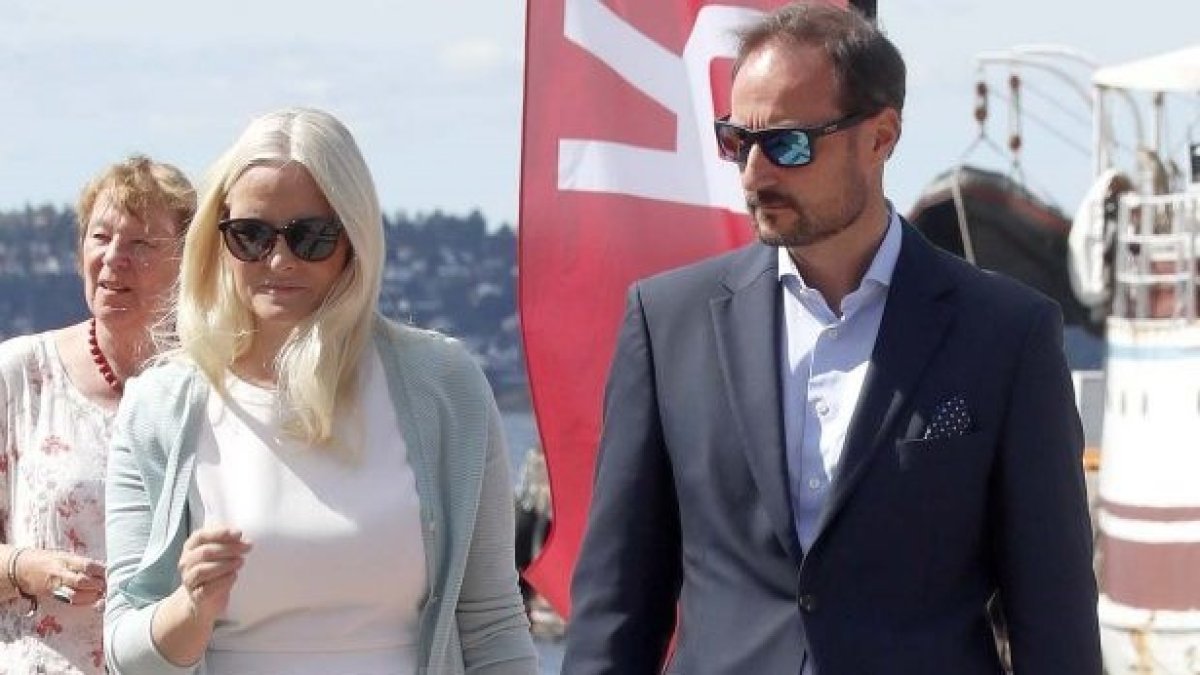 Mette Marit y Hakoon de Noruega.