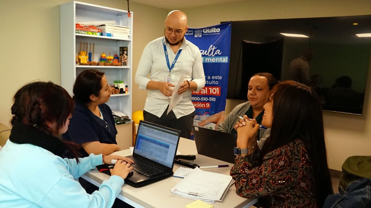 En El Camal. En la Unidad Metropolitana de Salud Sur, hay 7 profesionales a cargo del área de salud mental.