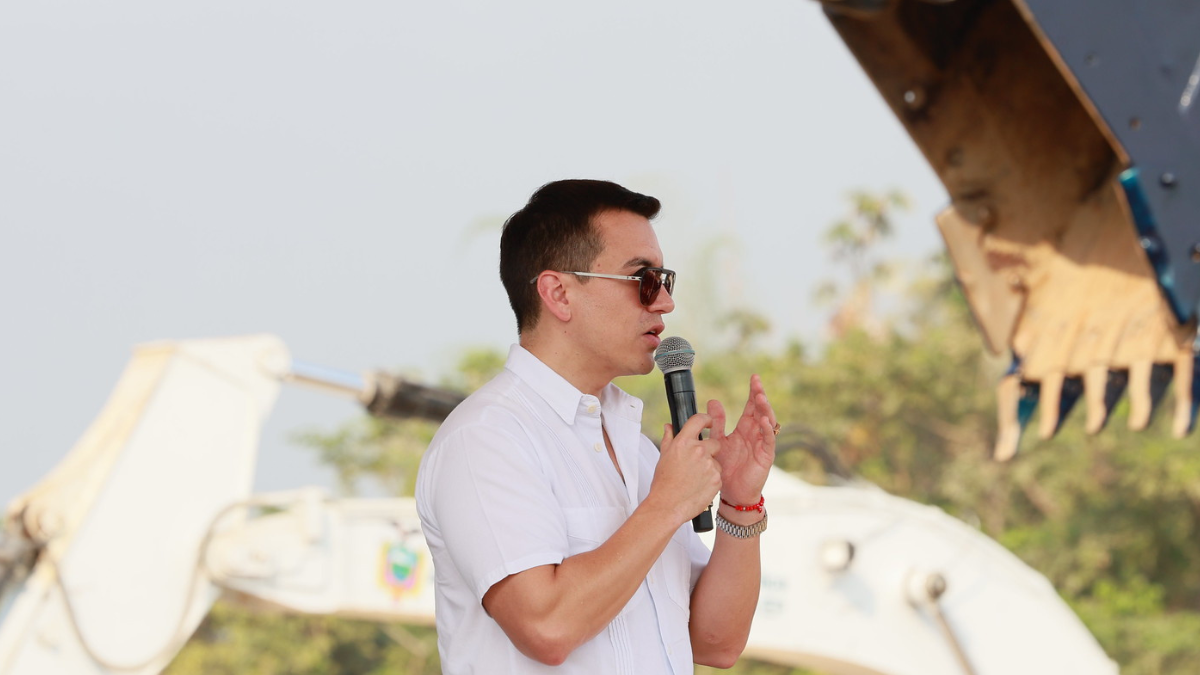 Daniel Noboa dio esta noche su mensaje a la nación.