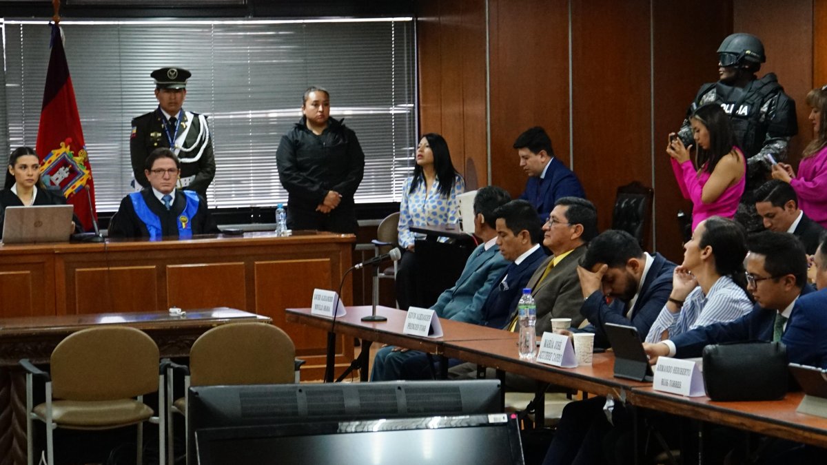 En la Corte Nacional de Justicia, la jueza Mercedes Caicedo leyó la sentencia contra los 21 procesados por el caso Metástasis.