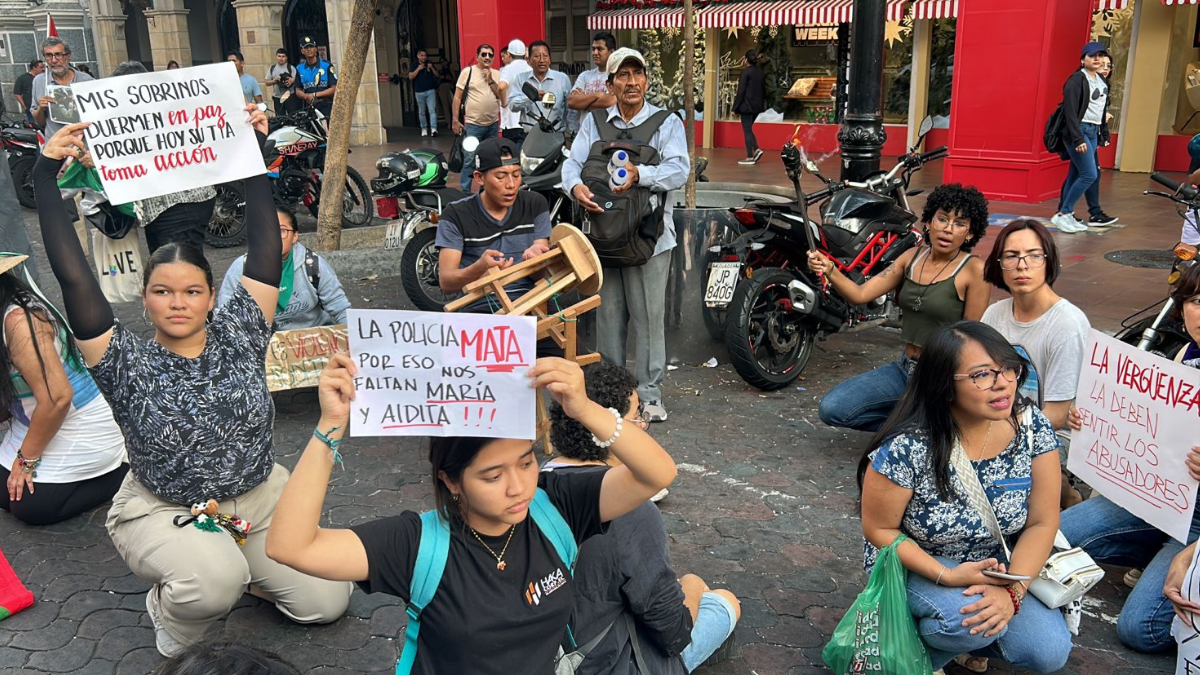 Marcha por el 25N en Guayaquil.