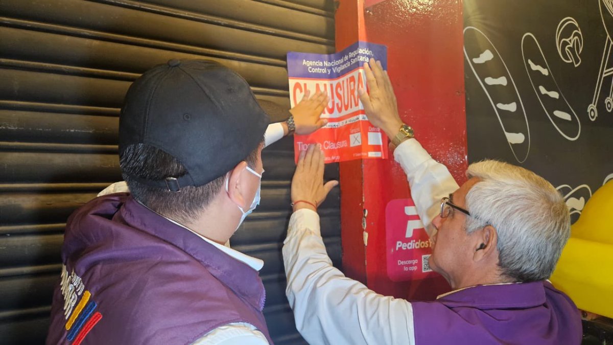 Las clausuras ocurrieron en la calle Portete.