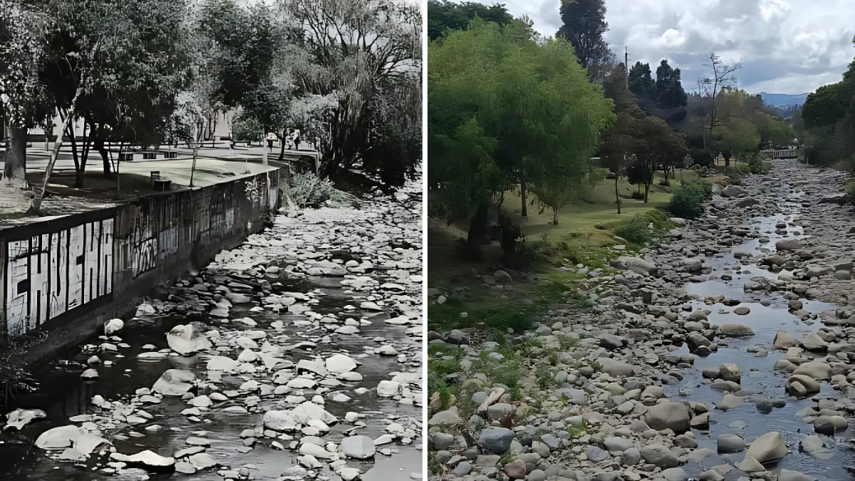 Así lucen los ríos en Cuenca.