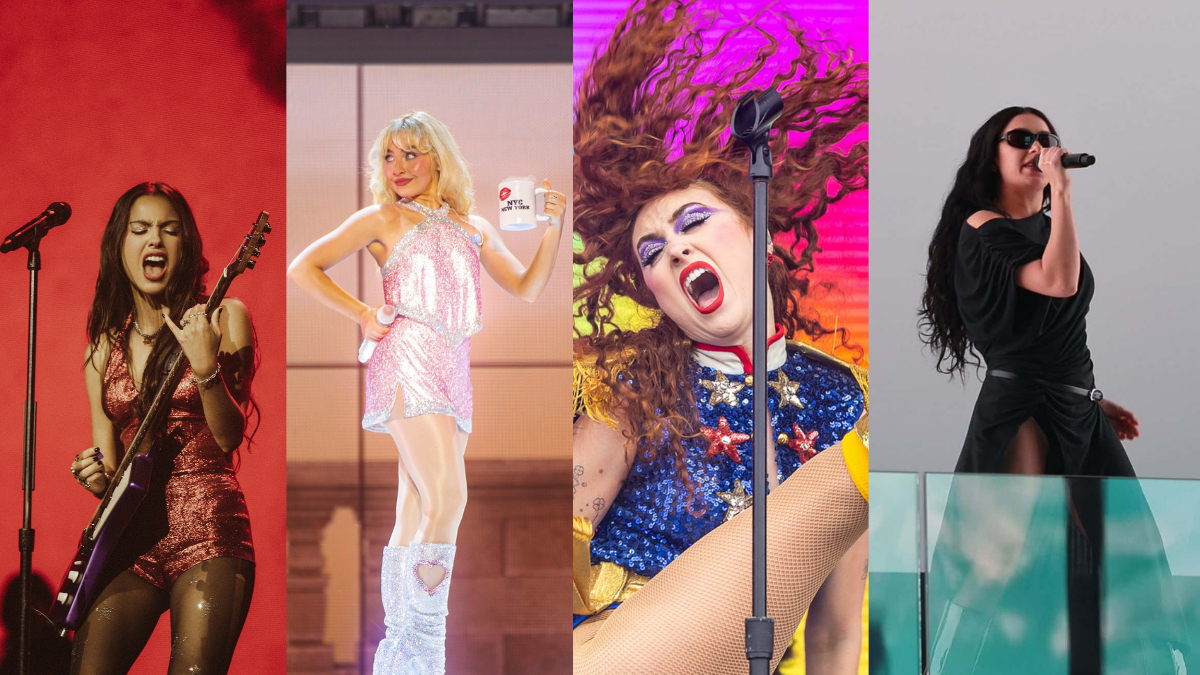 Olivia Rodrigo, Sabrina Carpenter, Chappell Roan y Charli XCX.