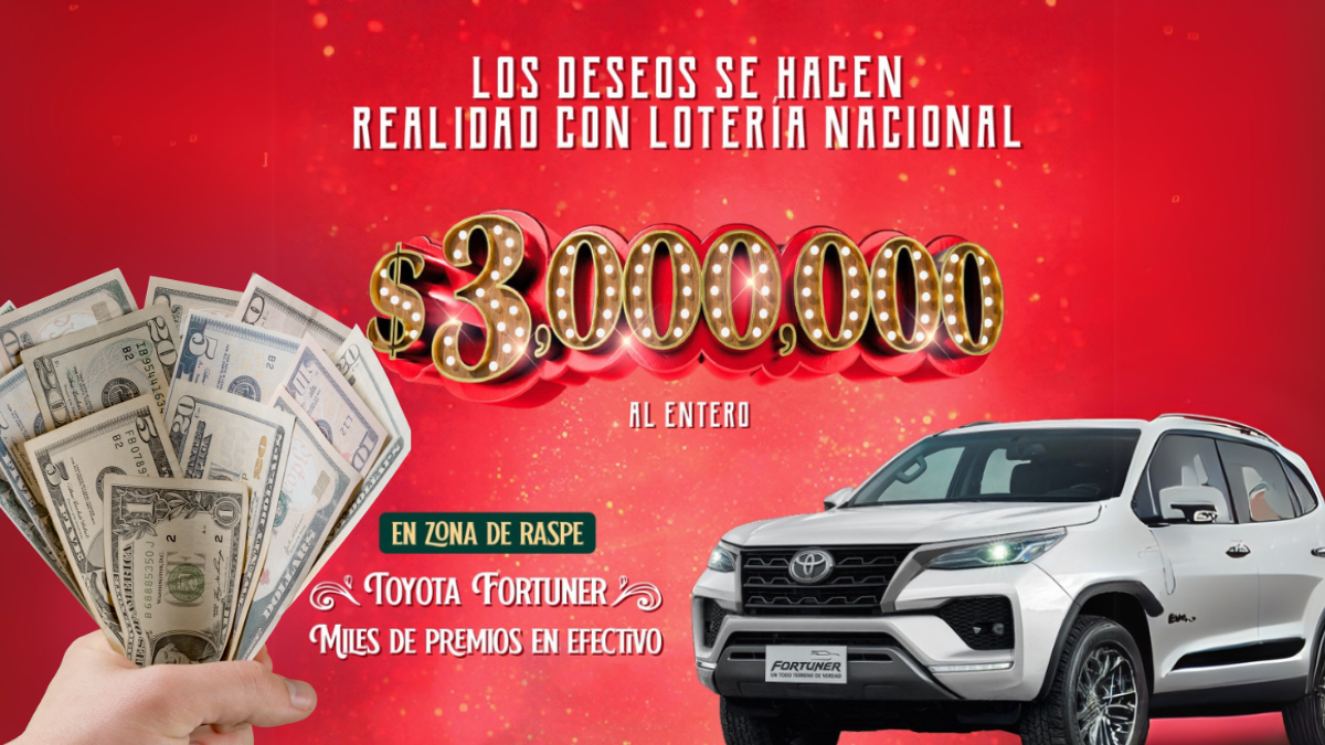 La Lotería de Navidad premia con 3 millones de dólares al entero. 