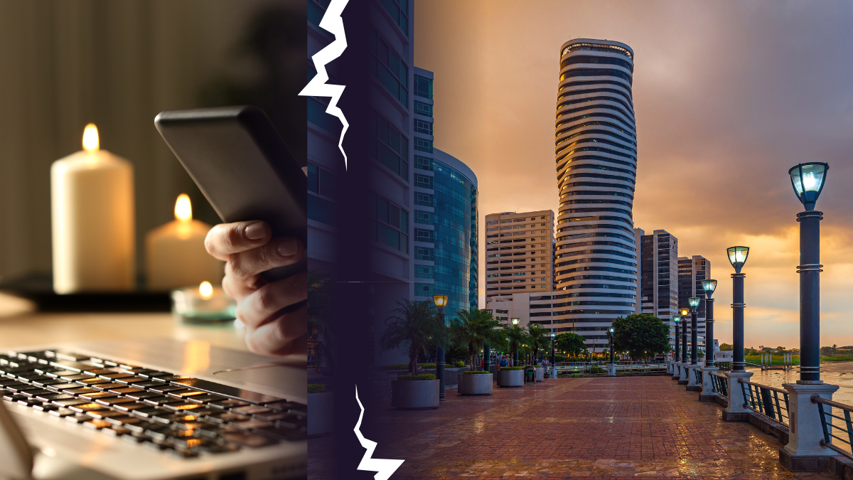 Apagones en Guayaquil no culminan, pese a que llega diciembre.