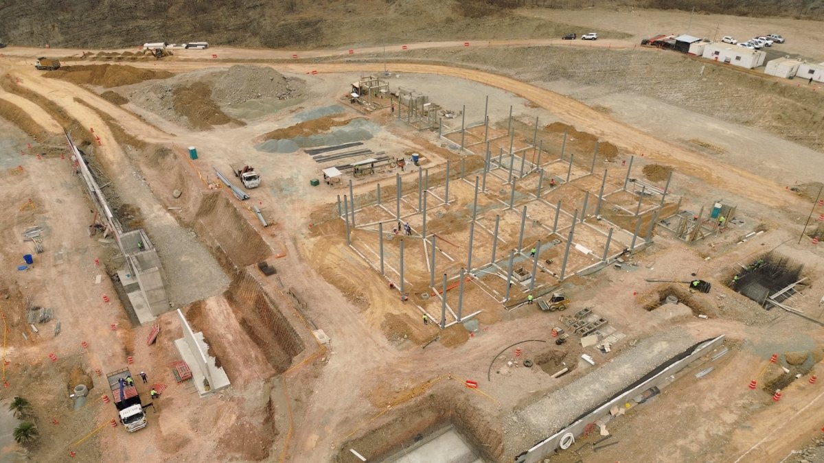 Imagen del estado de ejecución en el que se encuentra la obra.