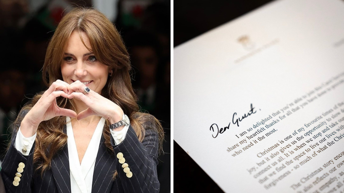 Kate Middleton escribe una emotiva carta sobre el amor y la Navidad.