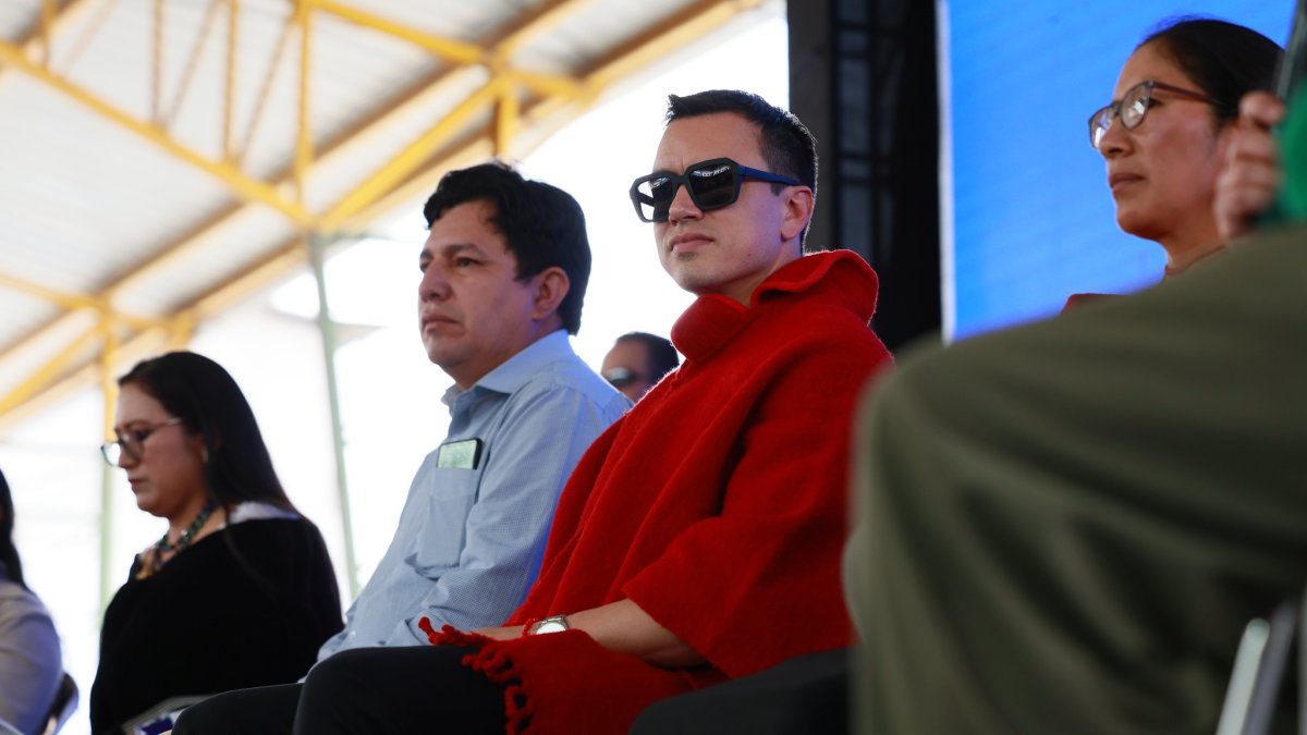 El presidente de la República, Daniel Noboa.