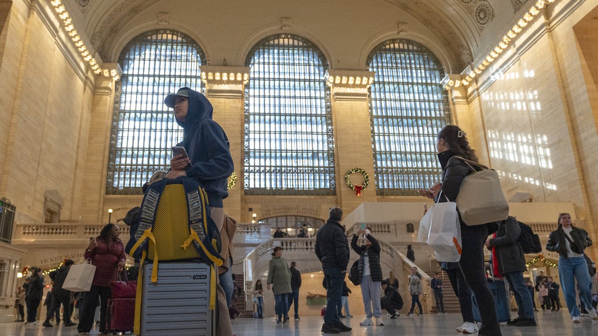 Pasajeros en la estación Gran Central de Nueva York, en Estados Unidos.