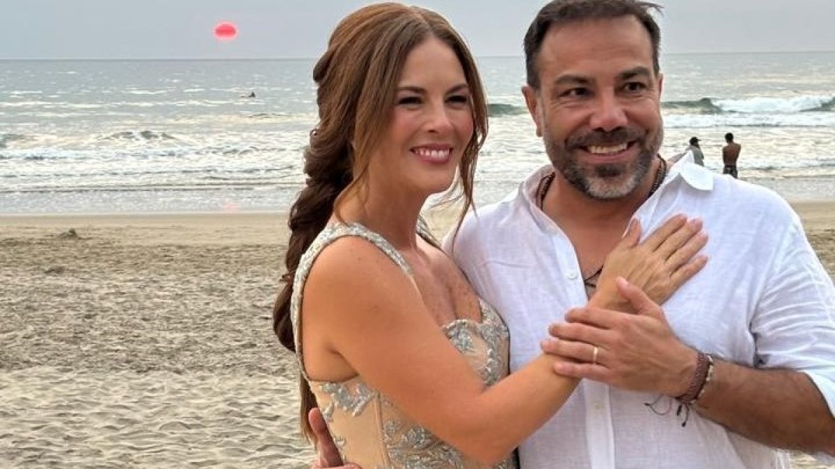 Meche Cuesta y su esposo, Enrique.