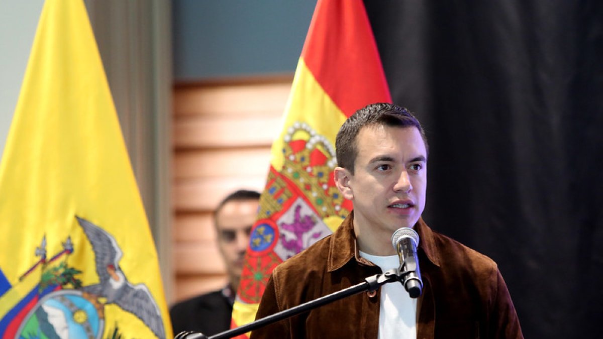 Daniel Noboa en una foto del 28 de noviembre de 2024.