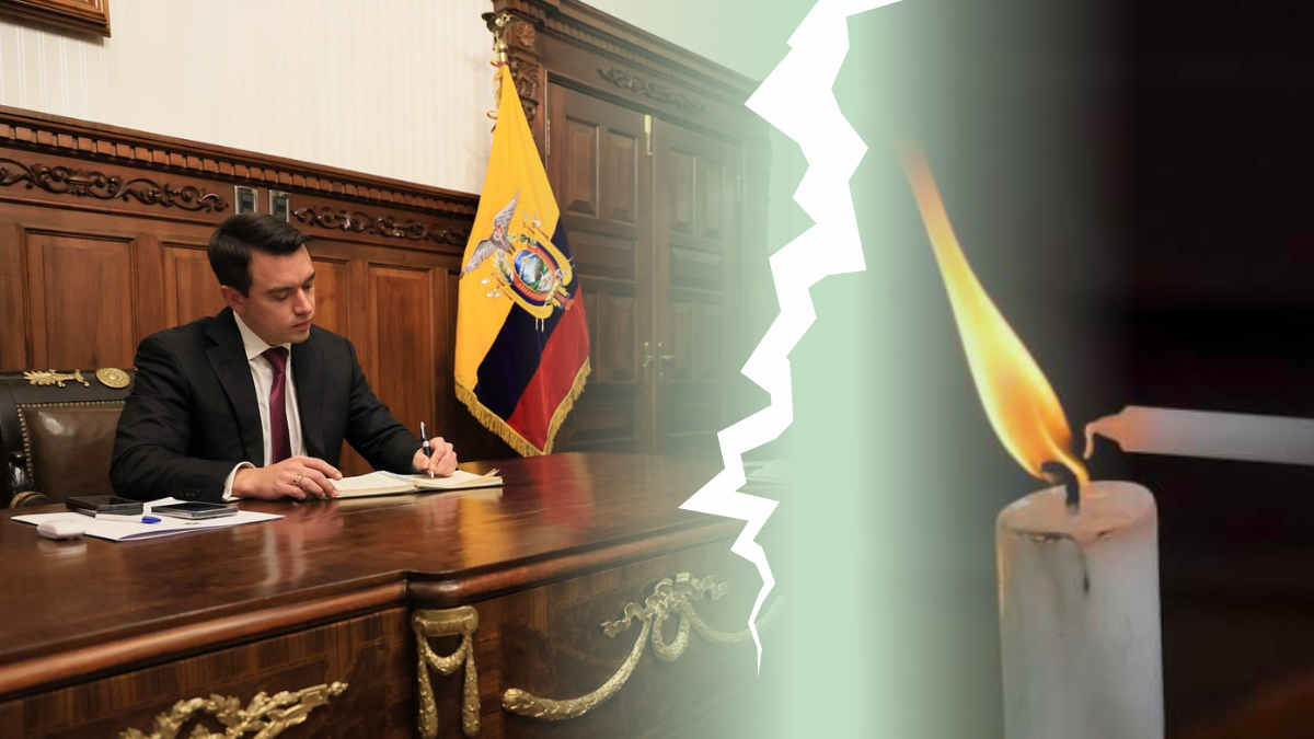 El presidente Daniel Noboa inició su mandato cuando Ecuador ya tenía cortes de luz.