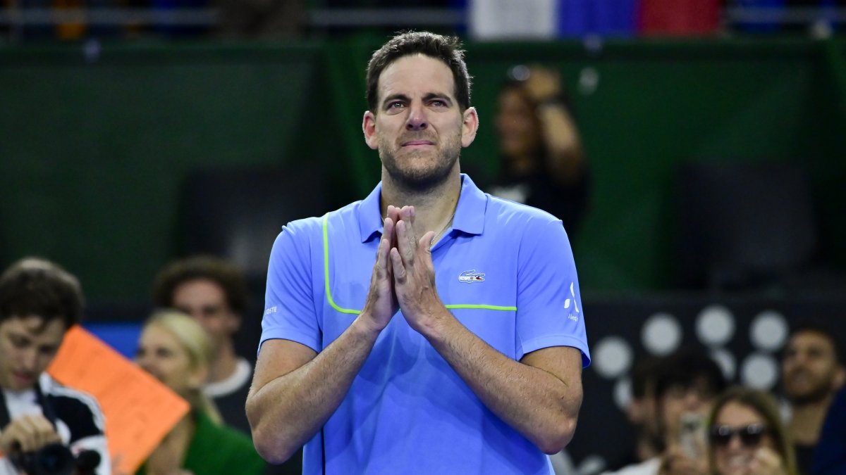 Aunque ya no jugaba desde 2022, Delpo dijo adiós definitivamente la noche del domingo en un partido ante Nole.