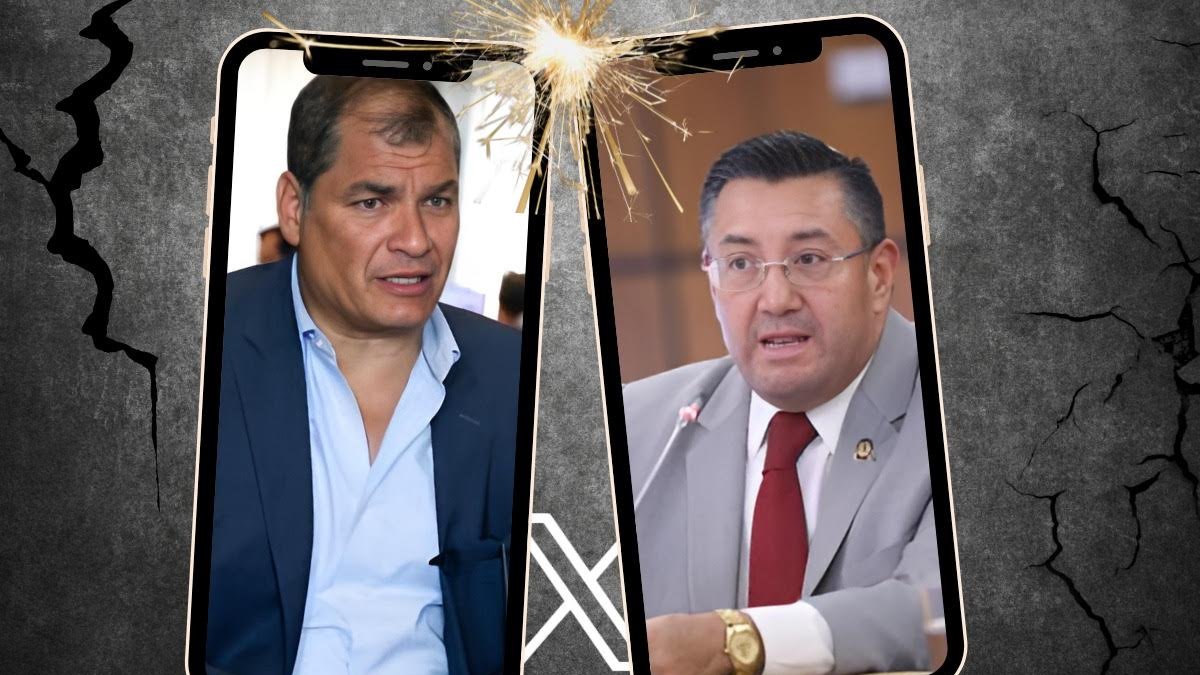 Rafael Correa e Iván Saquicela confrontaron por el caso Sobornos.