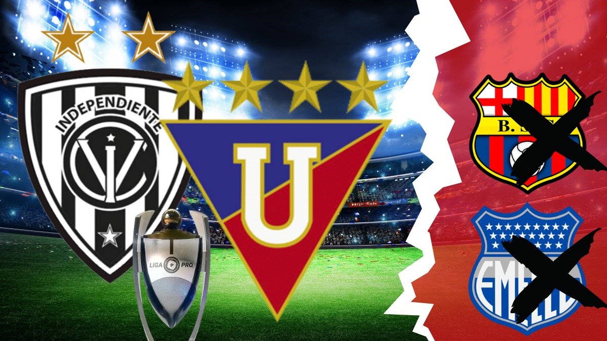 Liga de Quito e Independiente del Valle una final que ya se vivió en el 2023.