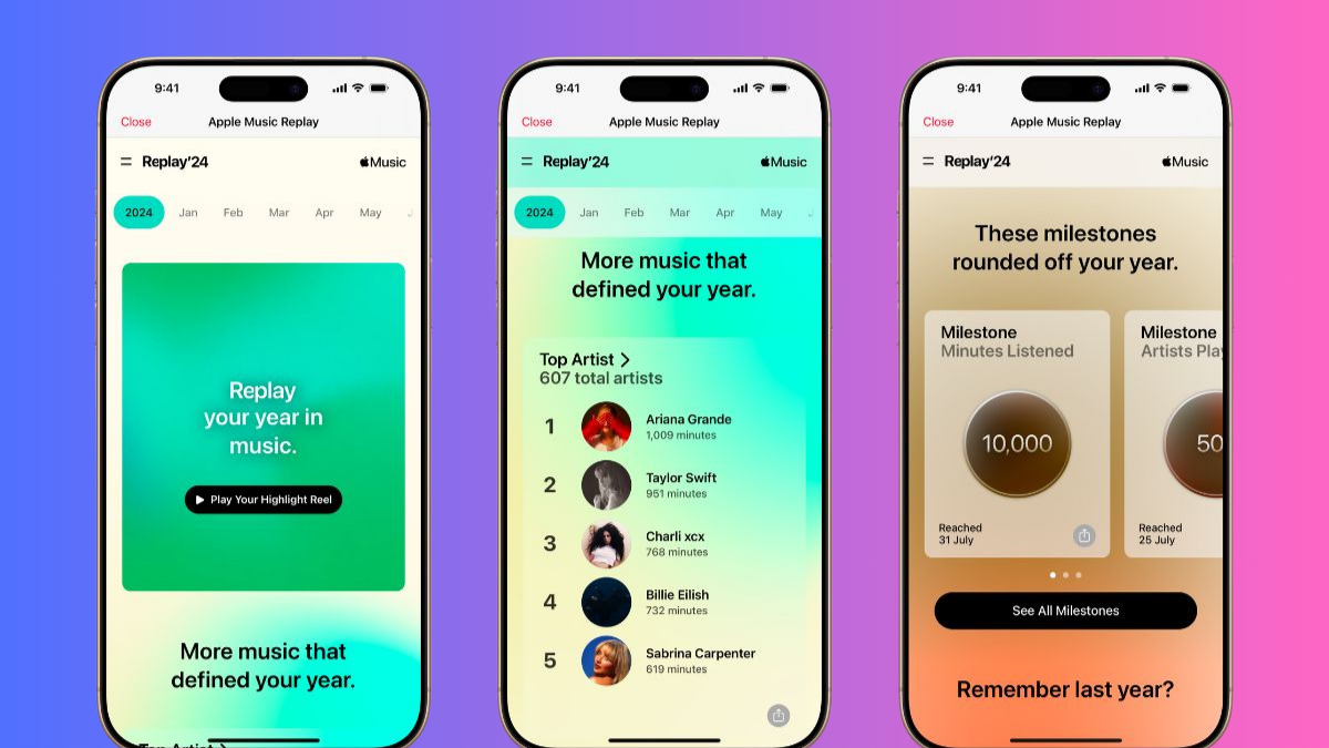 Apple Music Replay 2024 ya está disponible antes que Wrapped 2024.