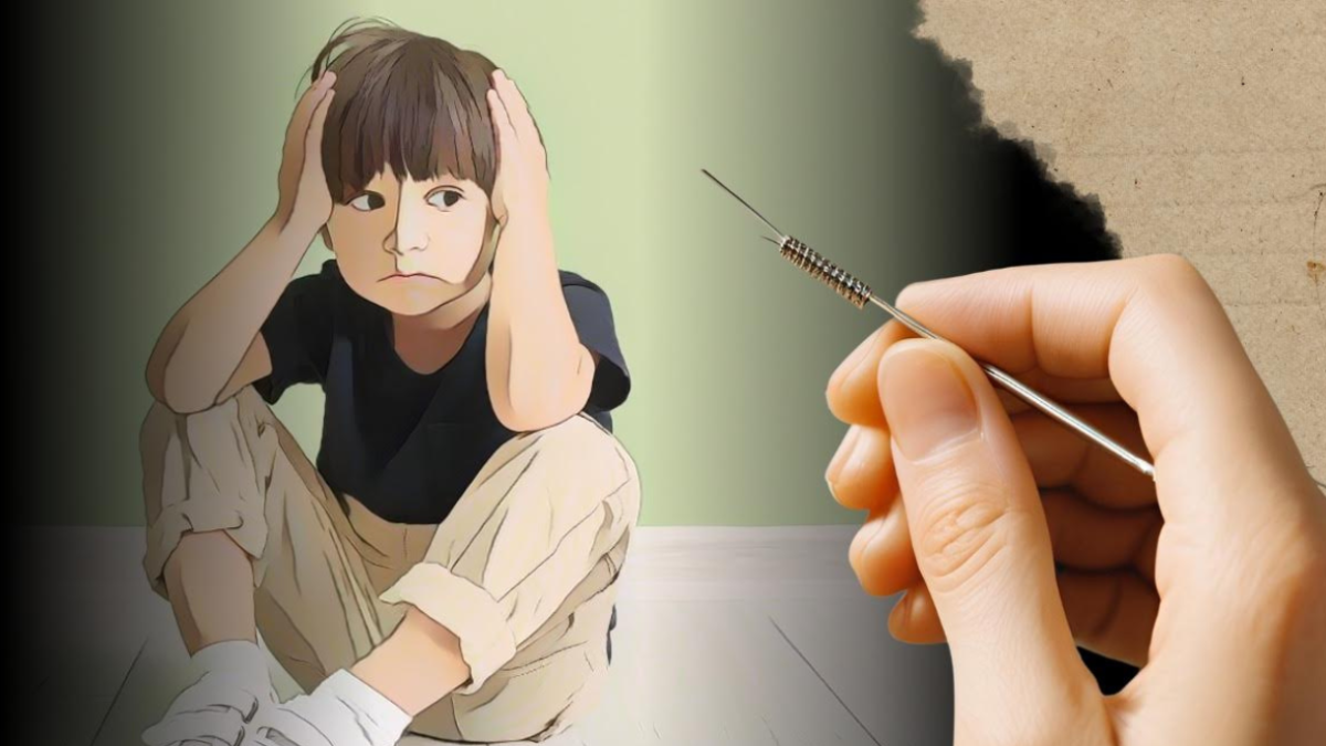 Imagen simbólica de un niño con autismo maltratado por su profesora.