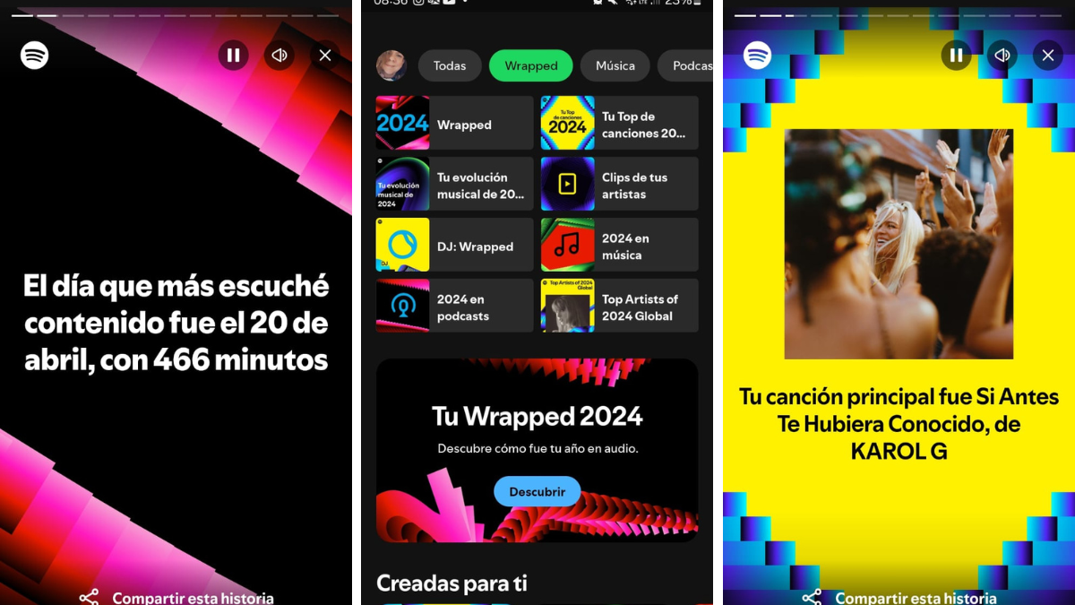 Spotify Wrapped 2024: tu año musical ya está disponible.