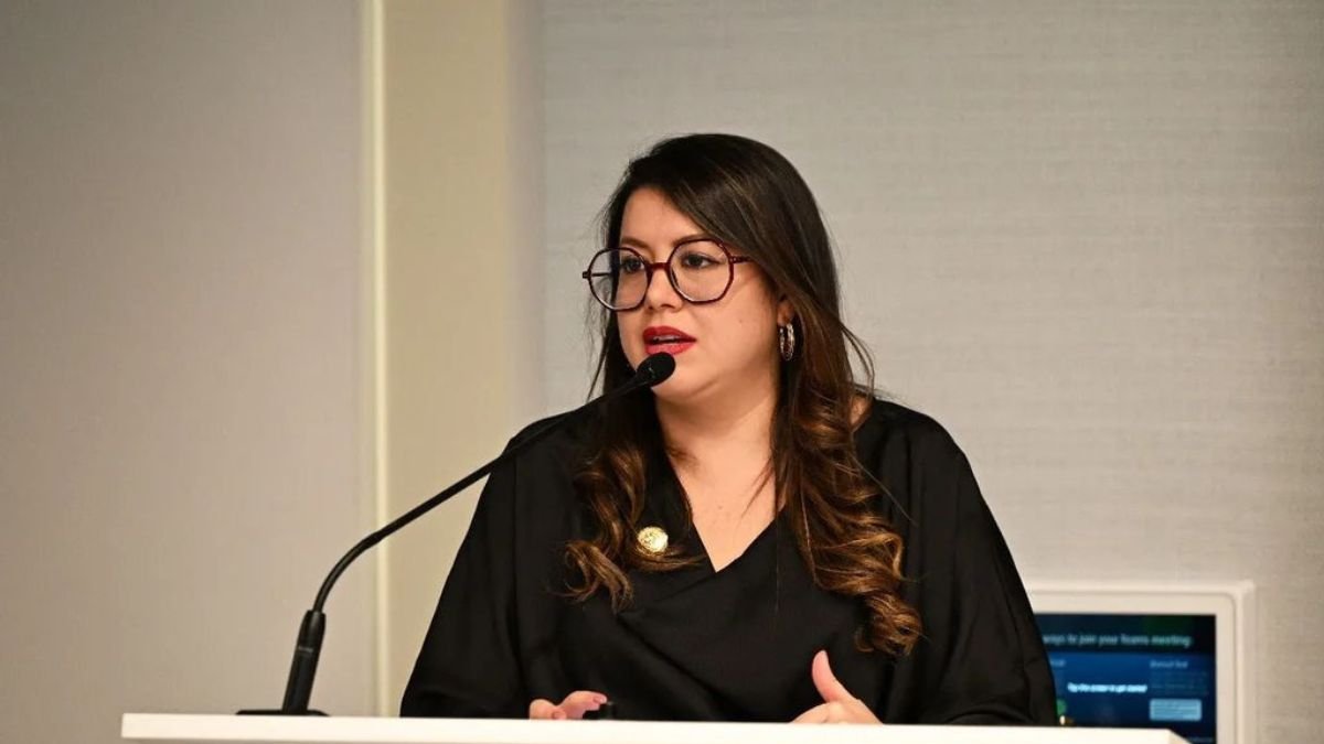 Andrea Arrobo fue la primera ministra de Energía del gobierno de Daniel Noboa.