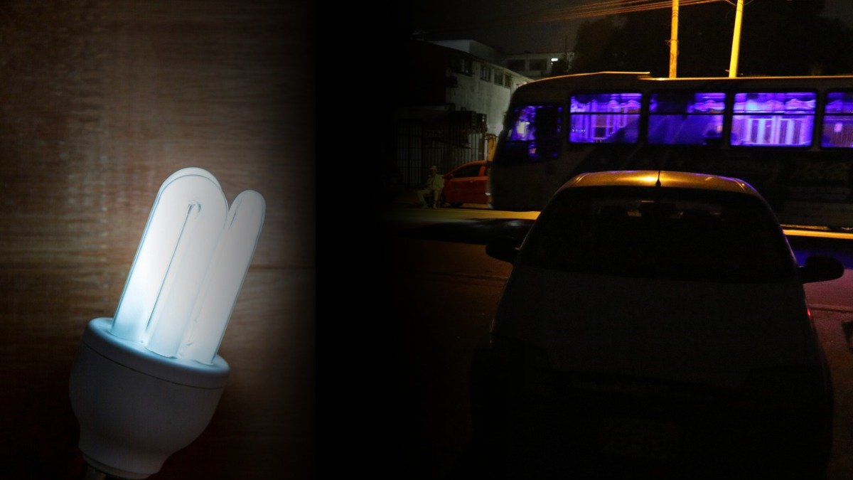 Los cortes de luz mantienen en penumbras a gran parte de la ciudad durante la jornada nocturna.