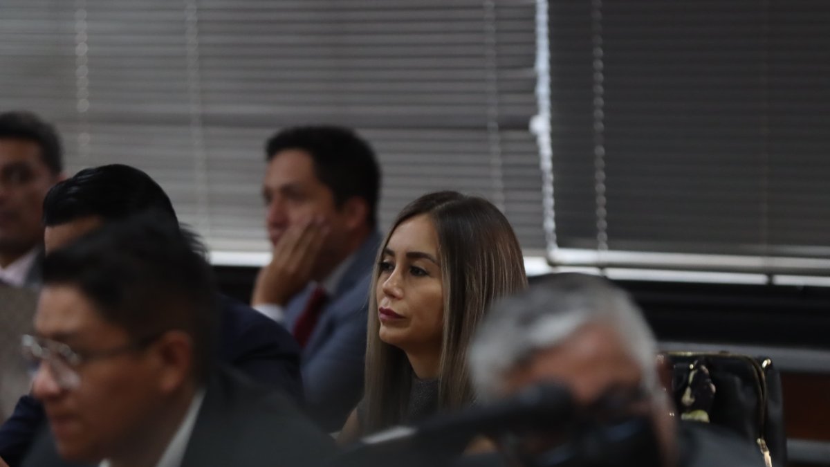 Maribel Barreno durante el juicio por el delito de obstrucción a la justicia.