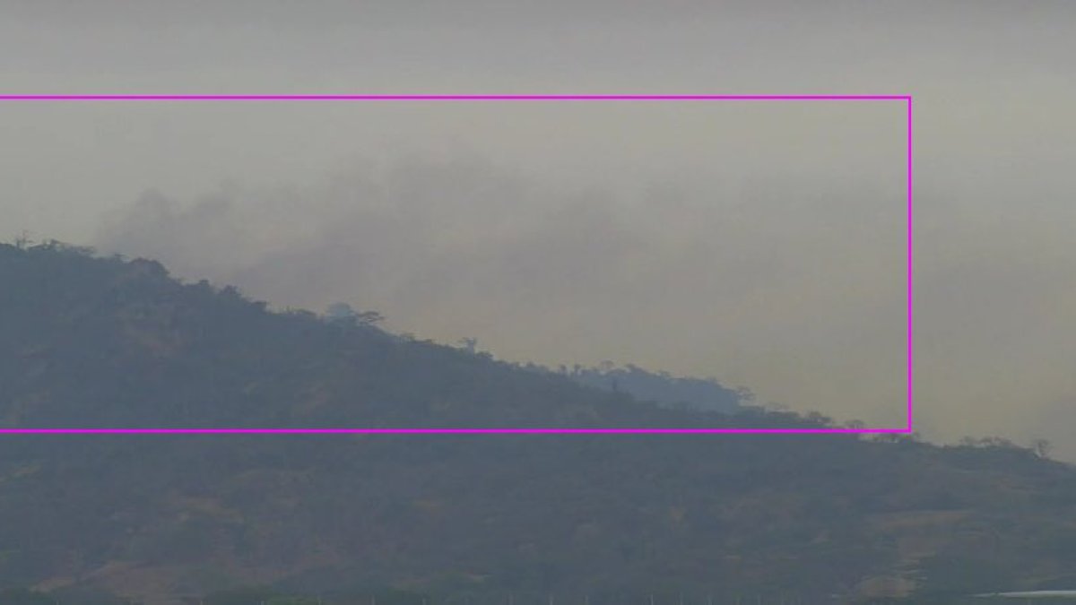 Esta se trata de una imágen captada por el Centro de Monitoreo y Vigilancia de Samborondón.