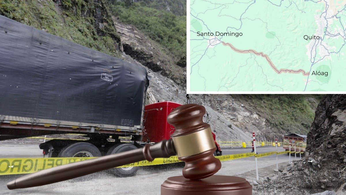 Ampliación a cuatro carriles de un tramo de vía Alóag Santo Domingo.