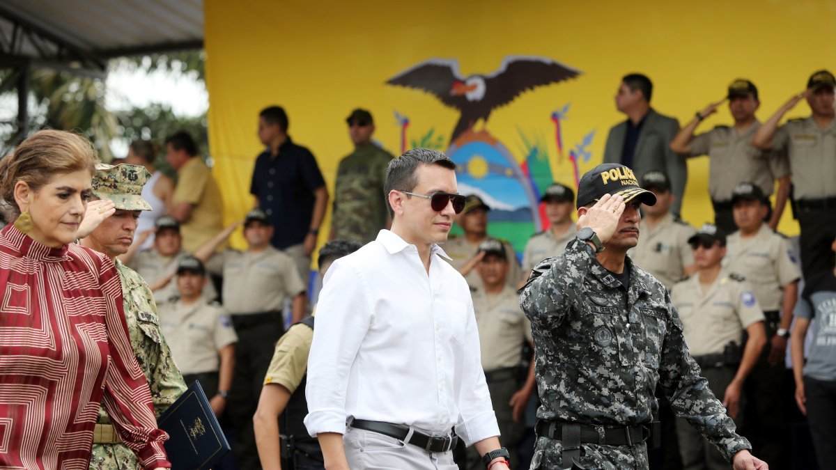 El presidente de la República, Daniel Noboa Azín.