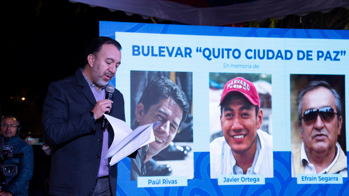 Equipo periodístico asesinado en Colombia.
