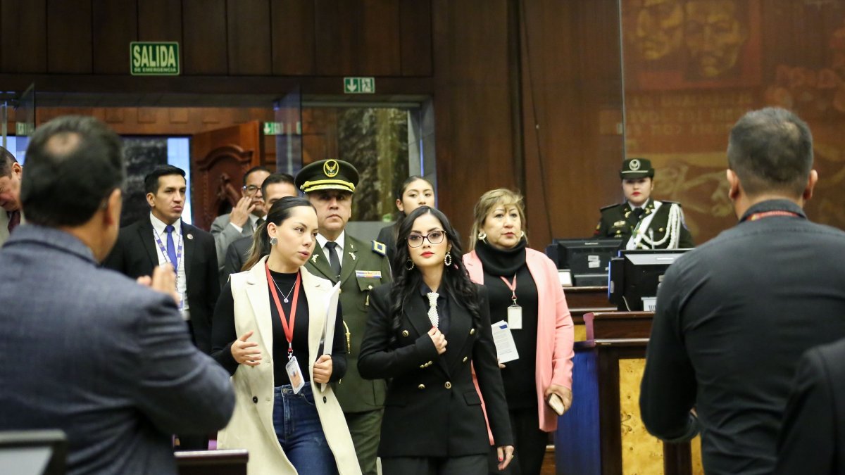La presidenta de la Asamblea, Viviana Veloz.