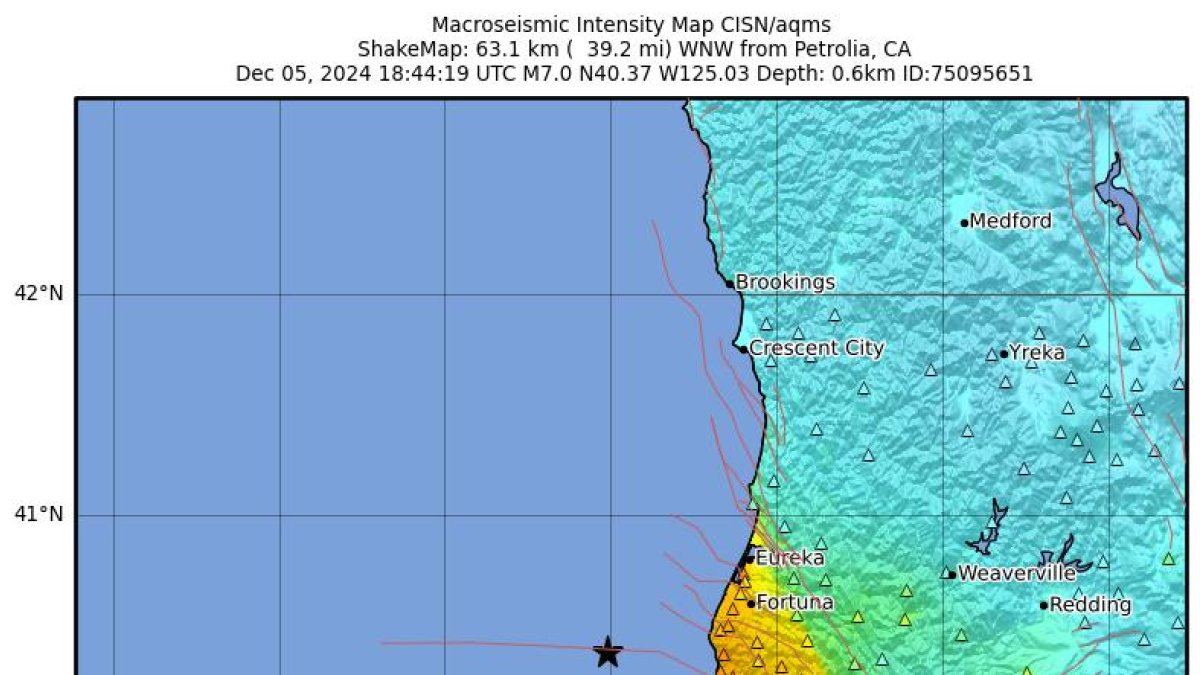 Las autoridades estadounidenses no han reportado víctimas ni daños.