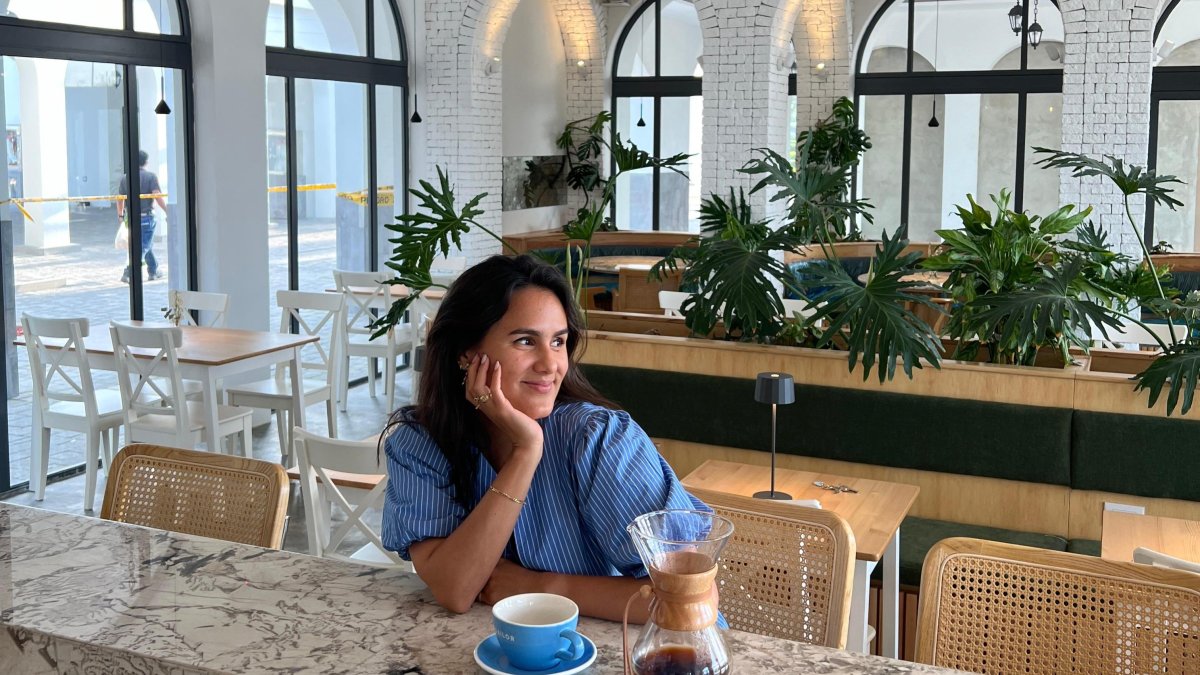 Andrea Salgado, en su cafetería Sailor Coffee