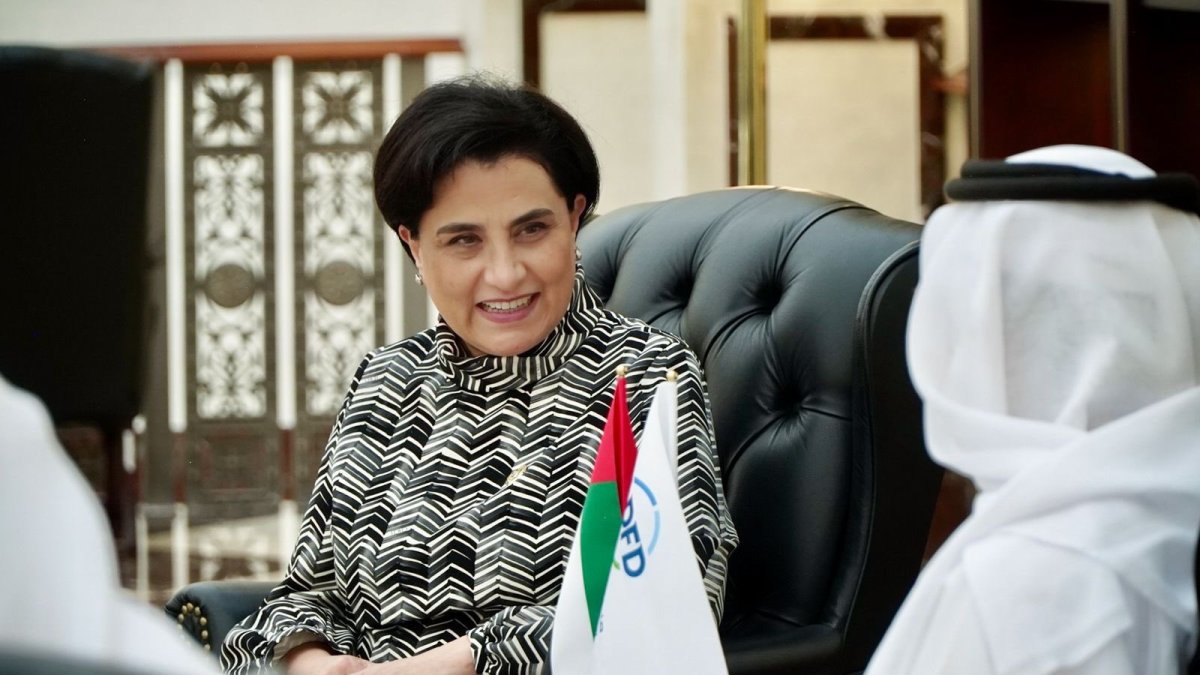 La Canciller Gabriela Sommerfeld tuvo una reunión con Mohamed Saif Al Suwaidi, director general del Fondo de Abu Dhabi para el Desarrollo.