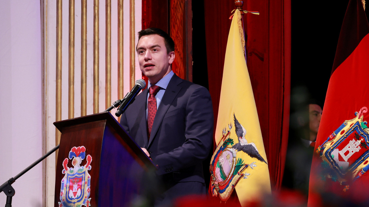 Presidente de Ecuador, Daniel Noboa.